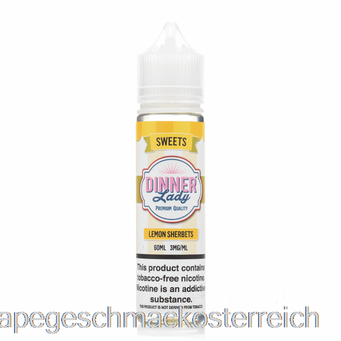 Zitronensorbets – Vape Dinner Lady E-Liquid – 60 Ml, 6 Mg Vape-Geschmack